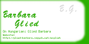 barbara glied business card
